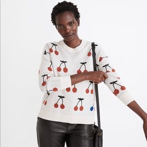 NWT Cherry Madewell Sweater Size S